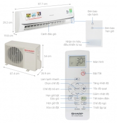 Máy lạnh Sharp Inverter 2 HP AH-X18ZEW thumb