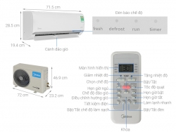 Máy lạnh Midea Inverter 1 HP MAFA-09CDN8 thumb