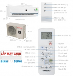 Máy lạnh Sharp Inverter 2 HP AH-XP18BSW thumb