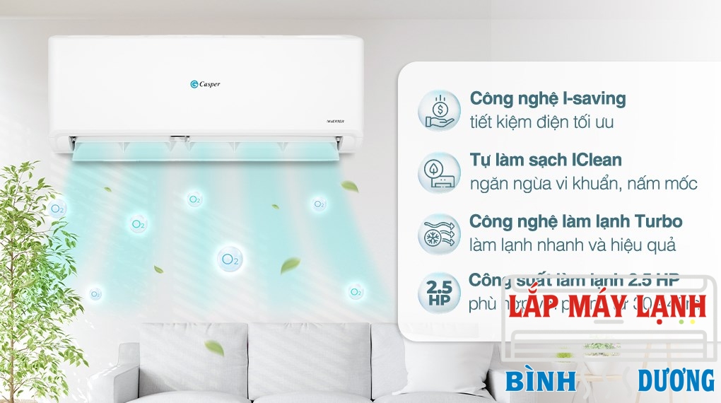 Máy lạnh Casper Inverter 2.5 HP GC-24IS35