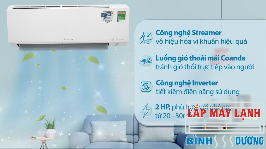 Máy lạnh Daikin Inverter 2 HP FTKF50XVMV